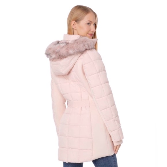 Michael Kors Women’s Belted Puffer Coat- Pink - Picture 3 of 14